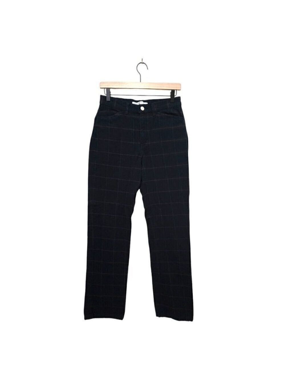 Tommy Hilfiger Vintage Windowpane High Rise Straight Leg Pants Sz 6
